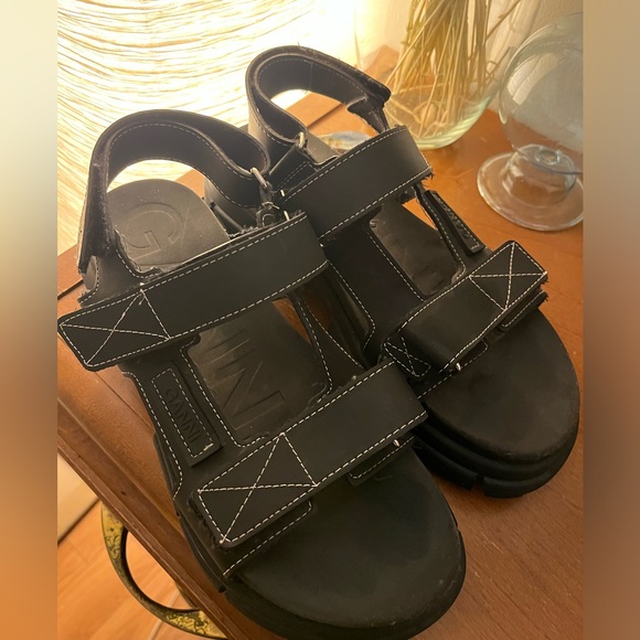 GANNI RUBBER PLATFORM SANDALS - Picture 4 of 4
